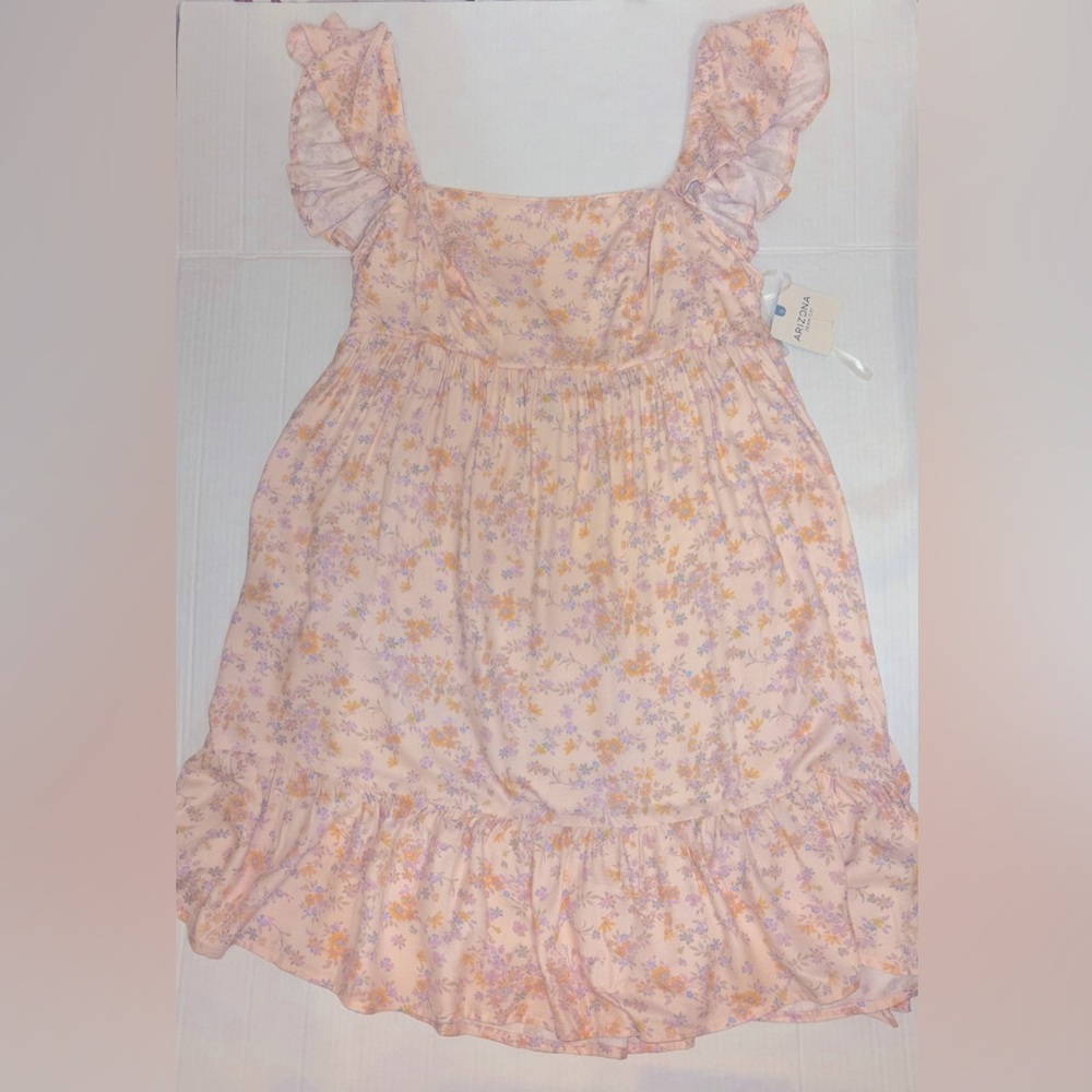 Floral Ruffle Sleeve Dress